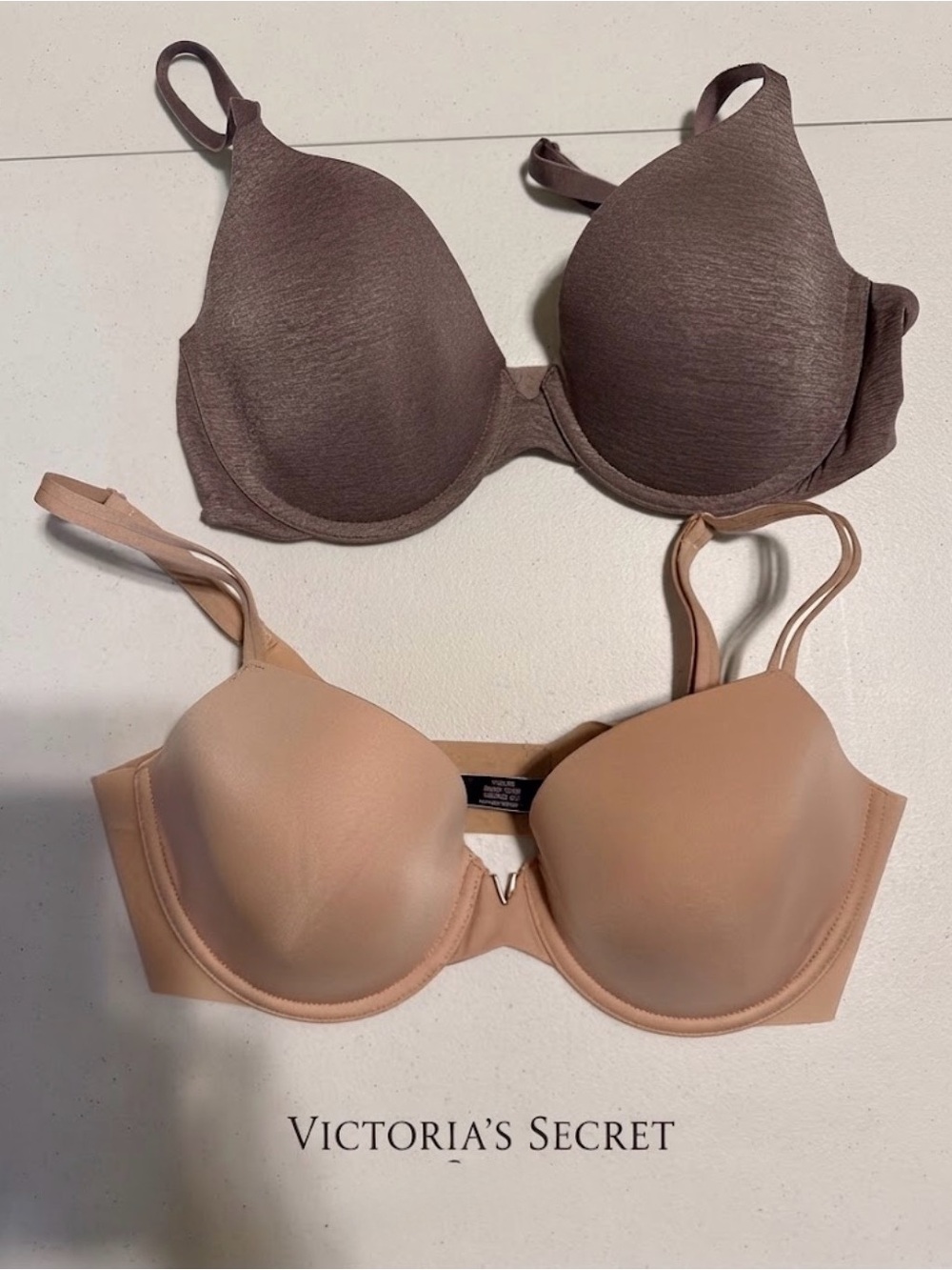 Victoria's Secret Uplift Semi-Demi Bras - Light Purple and Nude 34D
